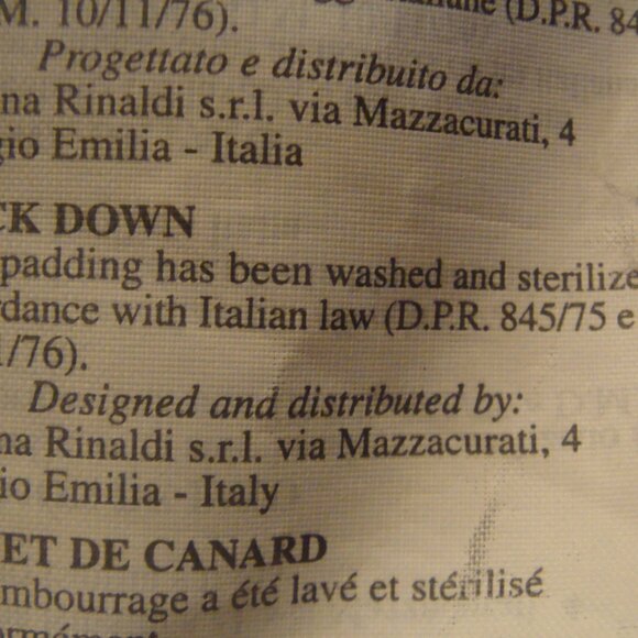 MARINA SPORT Women's Gray Duck Down Quilted Puffer Jacket, Size M-L. Italy - Picture 12 of 16